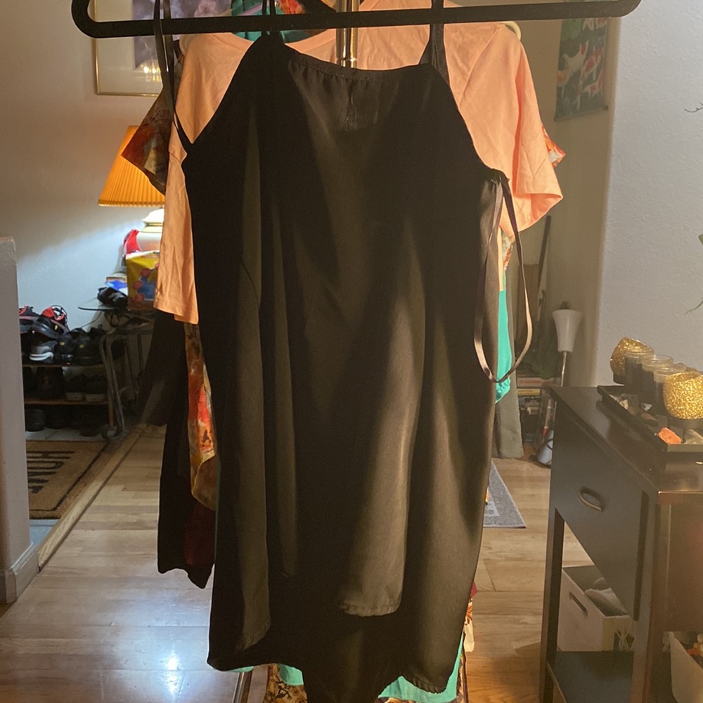 String Black Polyester Top - Picture 3 of 6